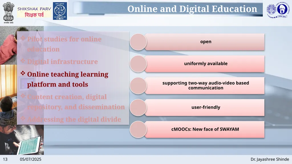 Use of Technology Dr. Jayashree Shinde Director, - slide 13 of 23