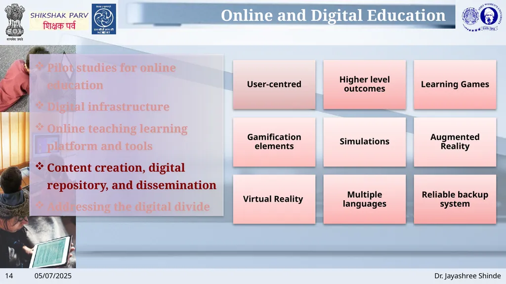 Use of Technology Dr. Jayashree Shinde Director, - slide 14 of 23