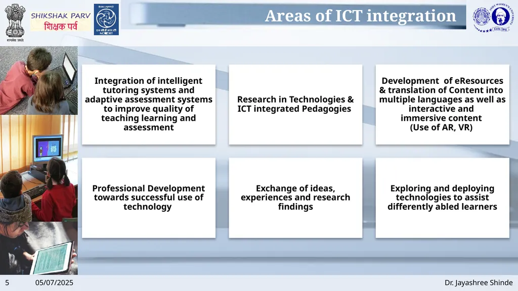 Use of Technology Dr. Jayashree Shinde Director, - slide 5 of 23