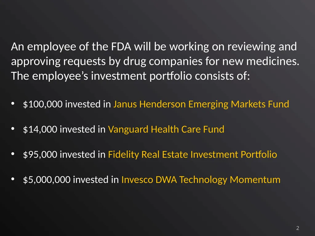 1 DIVERSIFIED AND SECTOR MUTUAL FUNDS An employee - slide 2 of 21