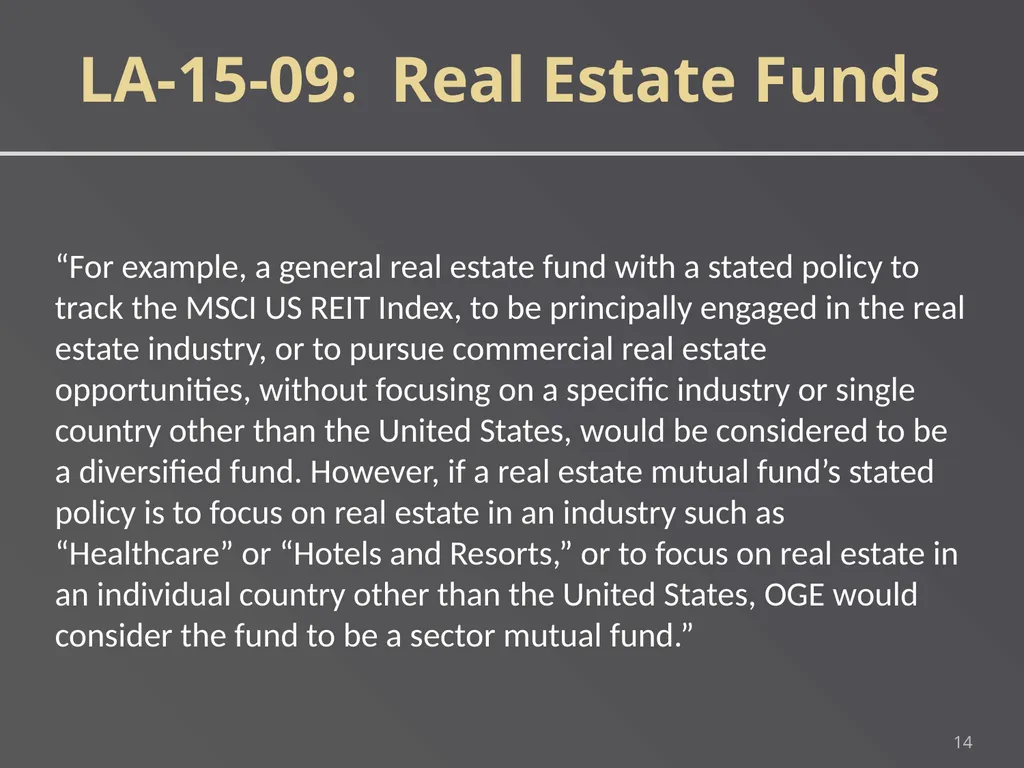 1 DIVERSIFIED AND SECTOR MUTUAL FUNDS An employee - slide 14 of 21