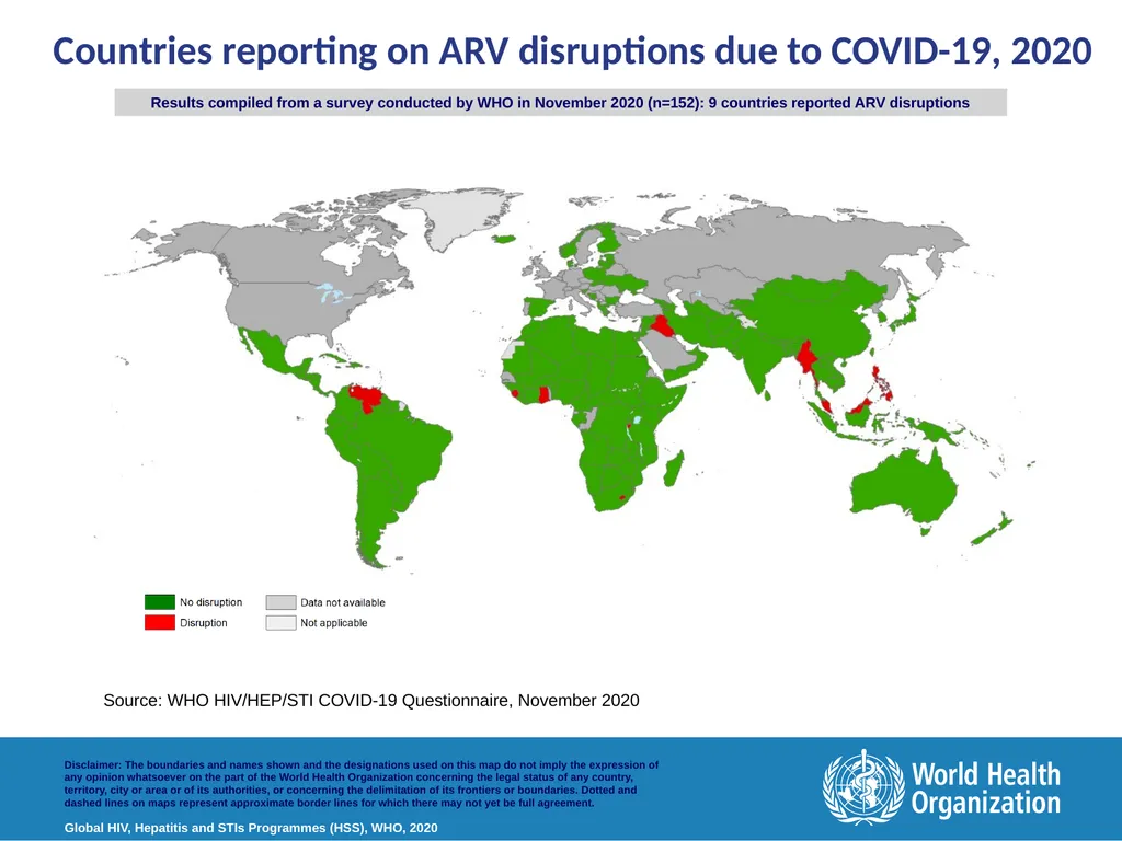 Disruption in HIV, Hepatitis and STI services due - slide 9 of 11
