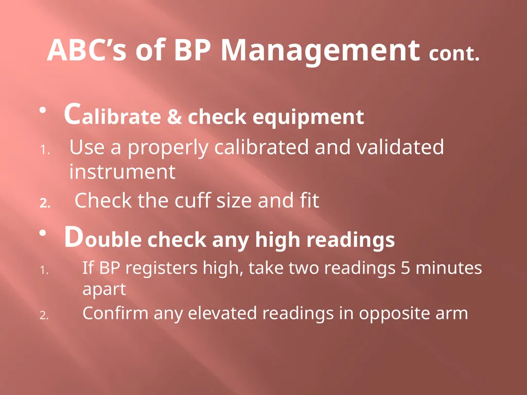 High Blood Pressure What you need to know - slide 20 of 21