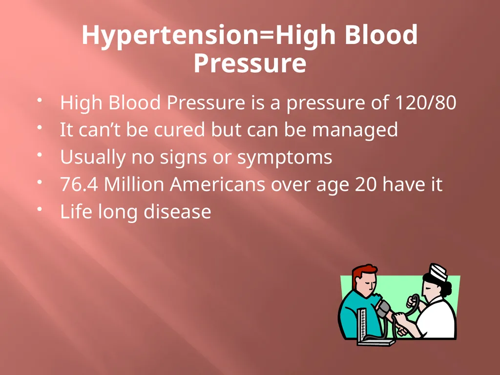 High Blood Pressure What you need to know - slide 7 of 21
