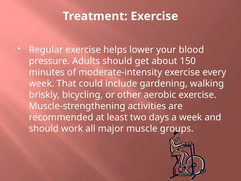 High Blood Pressure What you need to know - slide 16 of 21