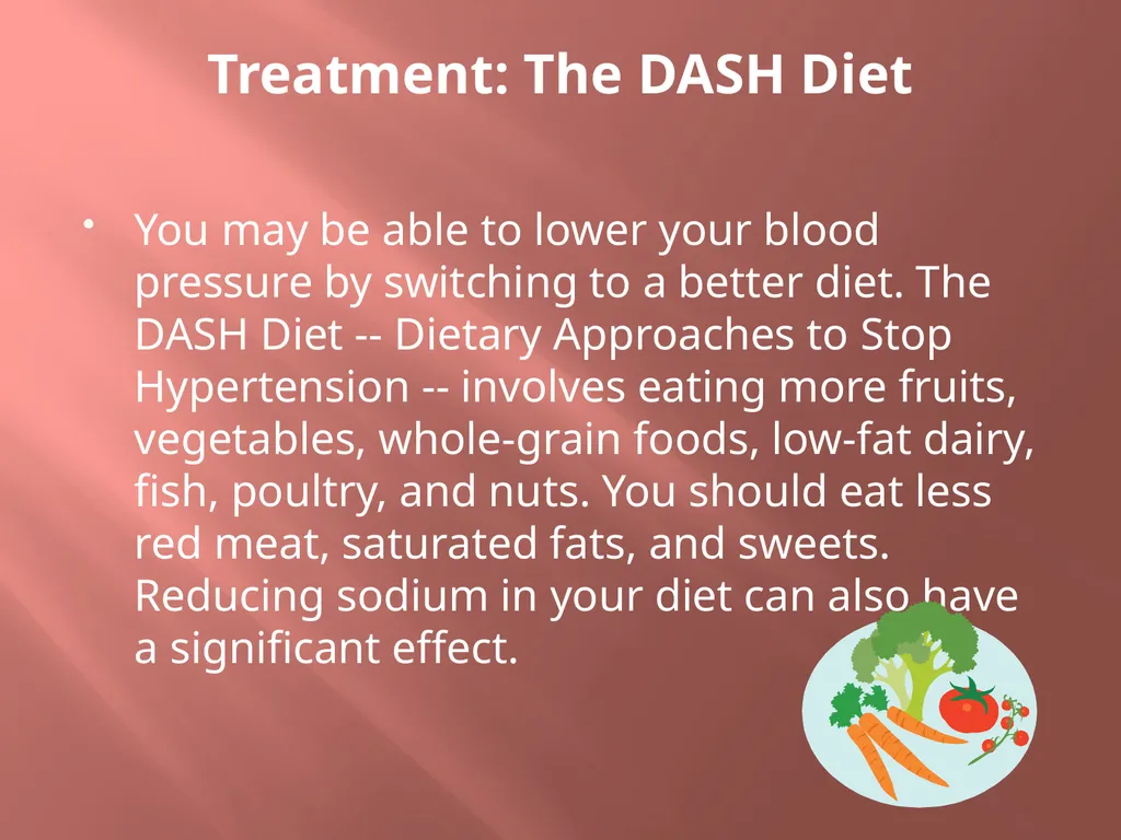 High Blood Pressure What you need to know - slide 15 of 21