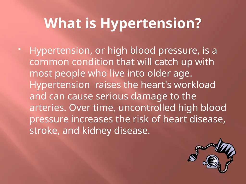 High Blood Pressure What you need to know - slide 6 of 21