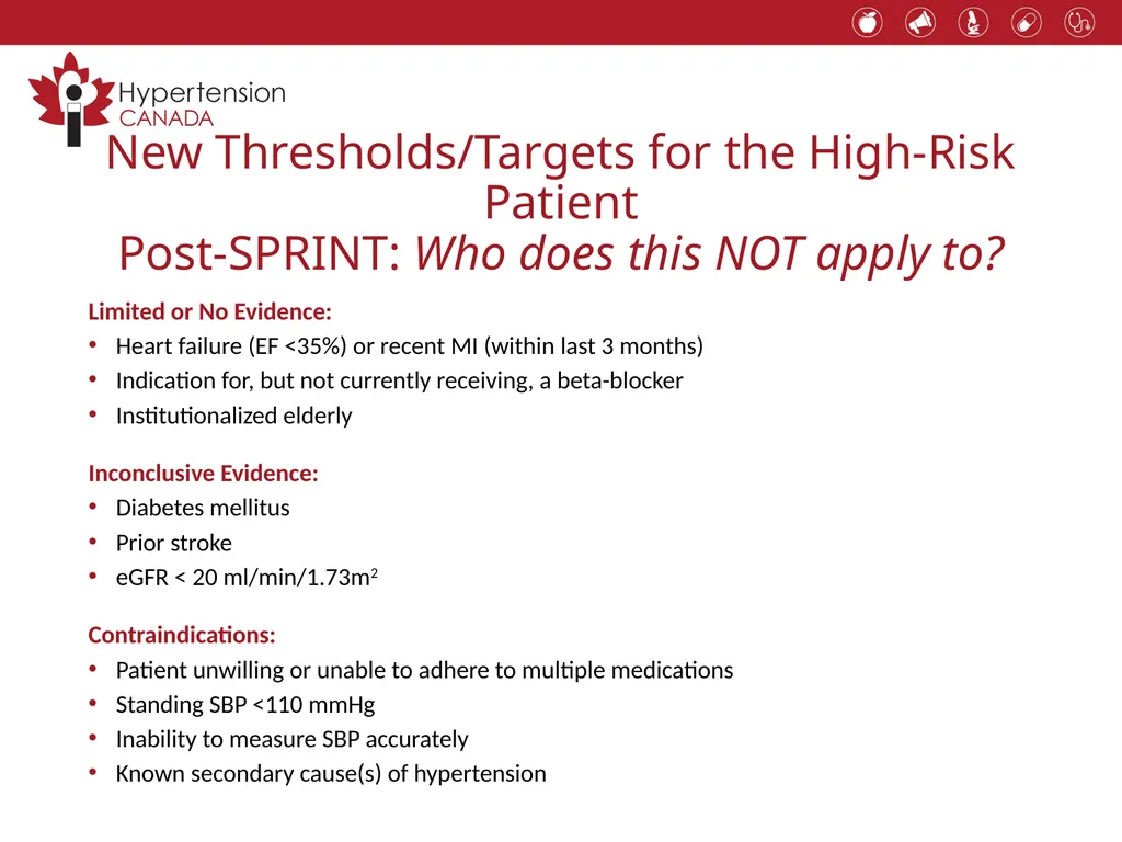 Hypertension 2017 Putting the Guidelines into - slide 25 of 43