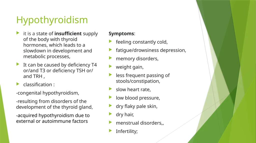 Endocrinology disease Dominika Karpińska - slide 3 of 12