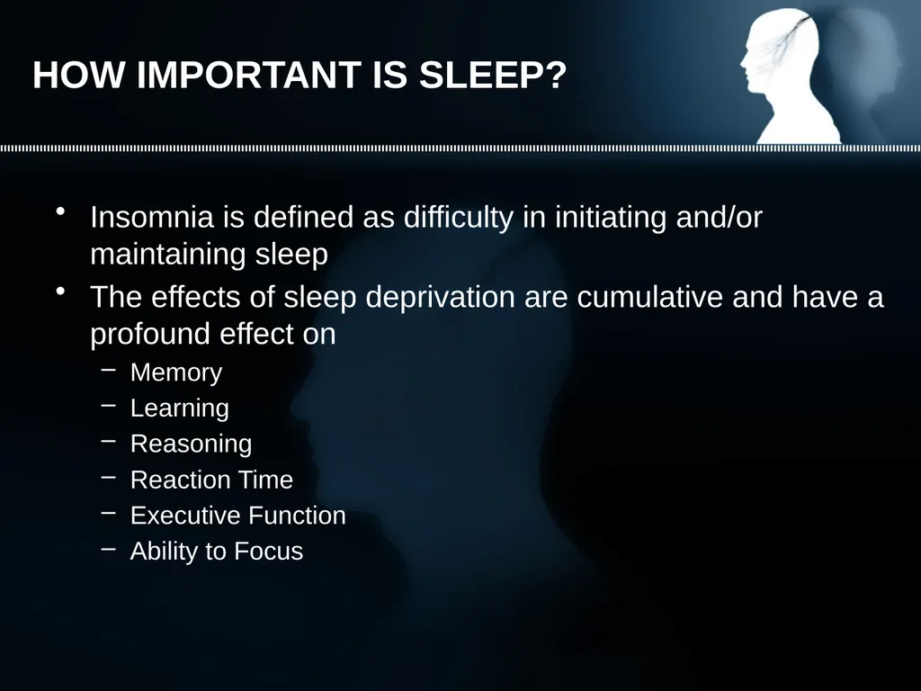 INSOMNIA Difficulty falling asleep Waking up too - slide 2 of 42