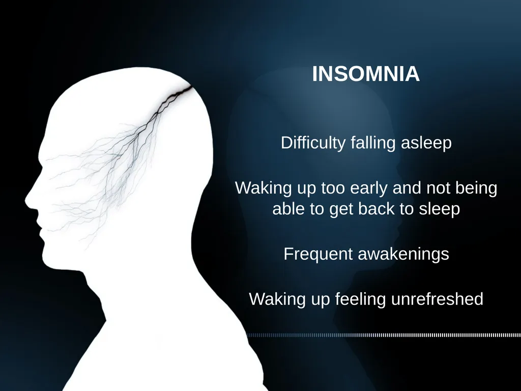 INSOMNIA Difficulty falling asleep Waking up too - slide 1 of 42