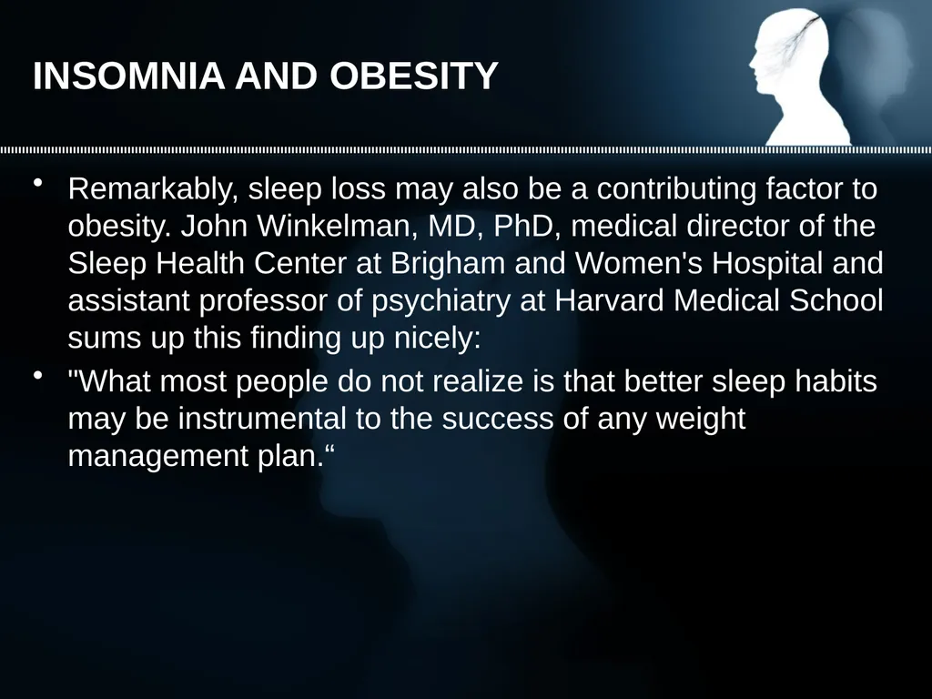 INSOMNIA Difficulty falling asleep Waking up too - slide 17 of 42