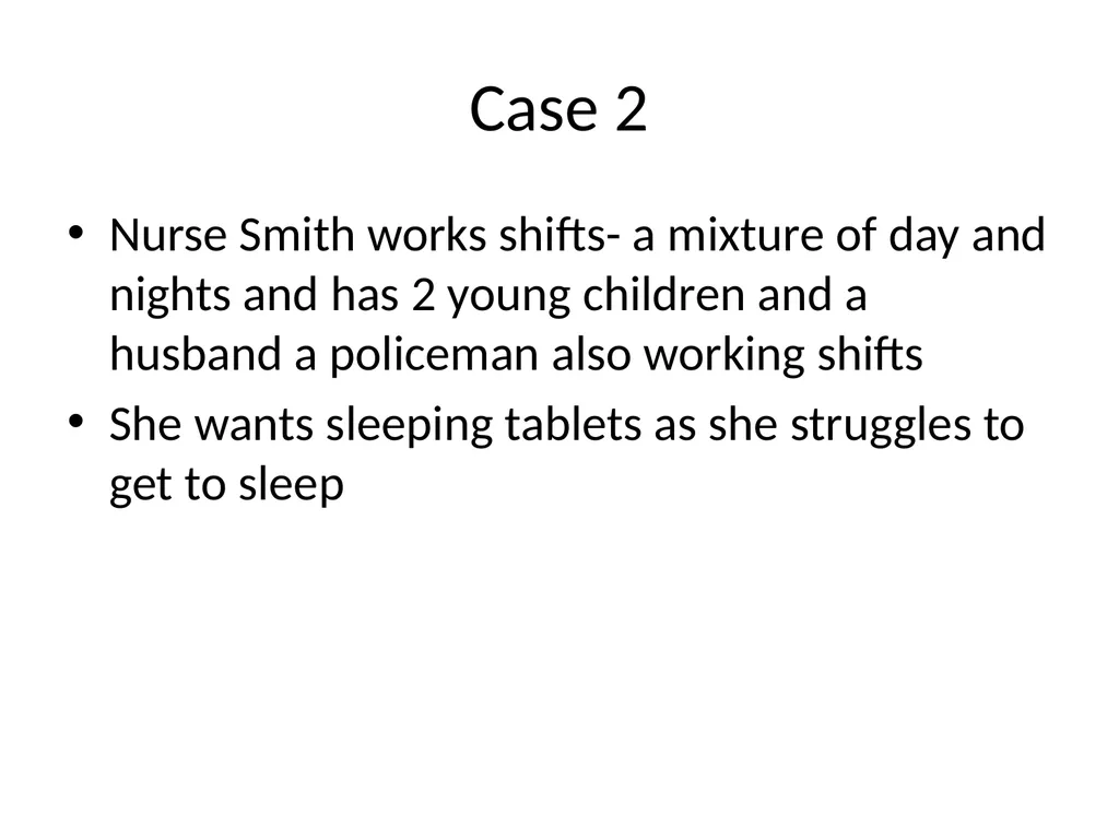SLEEP PROBLEMS Learning Outcomes Aim To equip the - slide 18 of 21