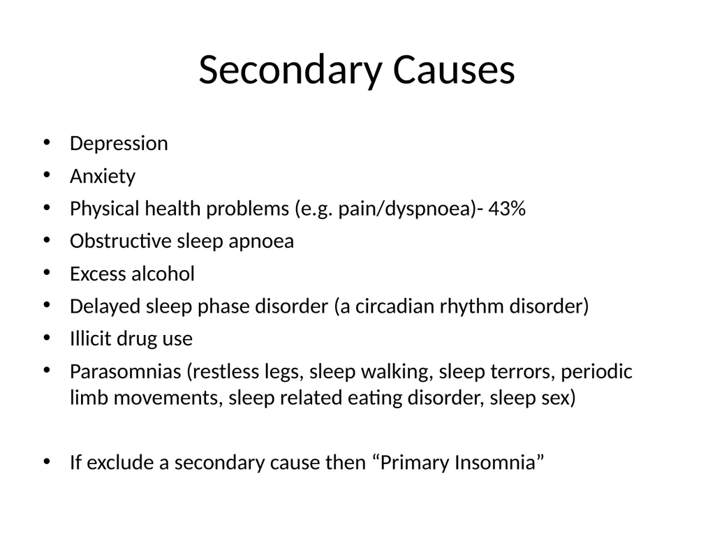 SLEEP PROBLEMS Learning Outcomes Aim To equip the - slide 5 of 21