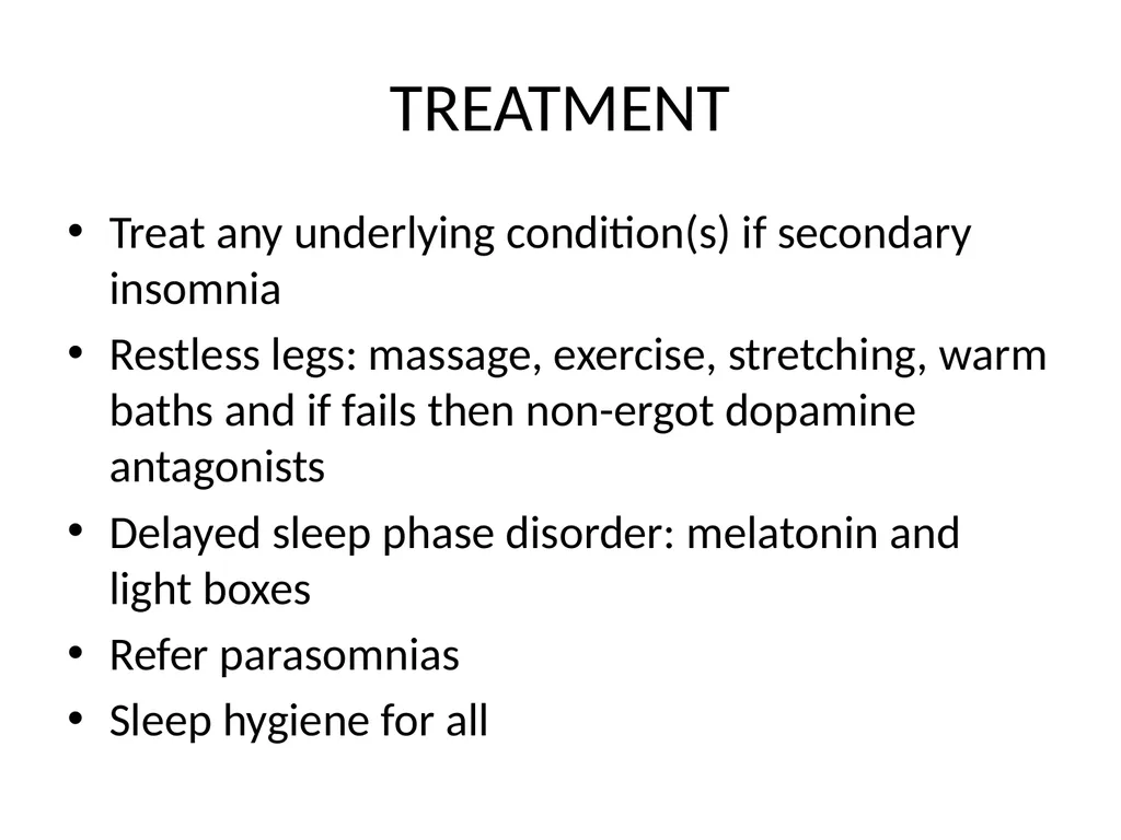 SLEEP PROBLEMS Learning Outcomes Aim To equip the - slide 10 of 21