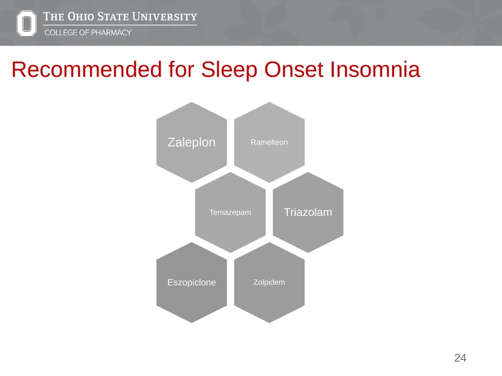 Insomnia: A Case Presentation Emily Medina Pharm.D - slide 24 of 35