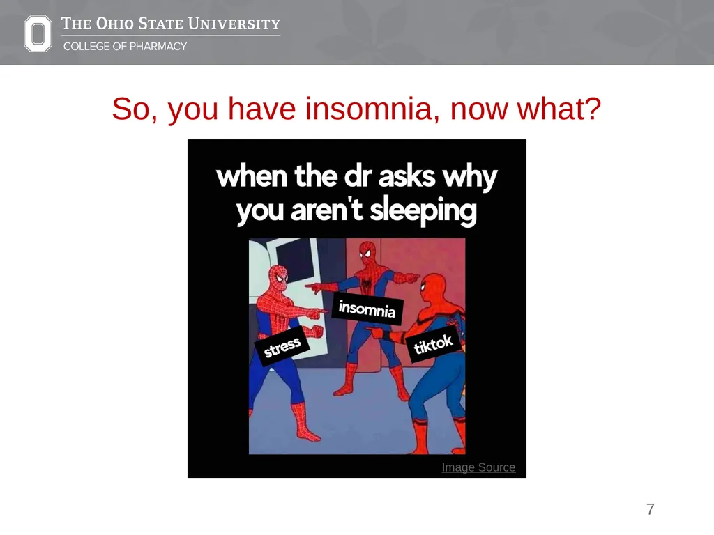Insomnia: A Case Presentation Emily Medina Pharm.D - slide 7 of 35