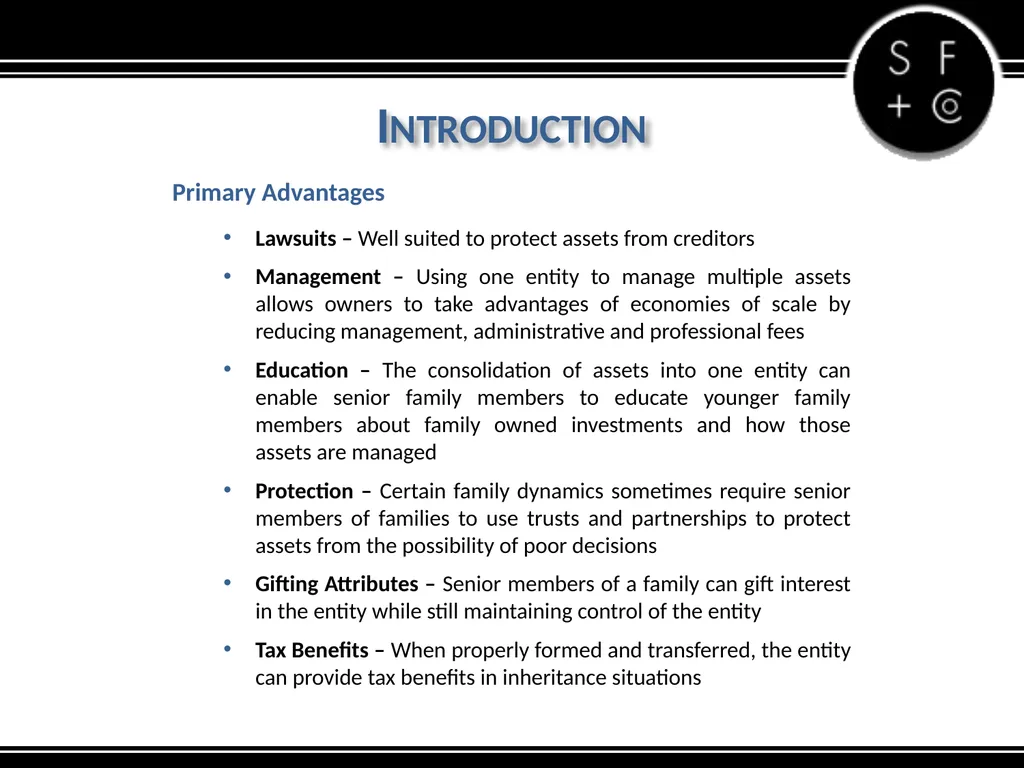 Valuation of the Family LLC and Family Limited - slide 4 of 34