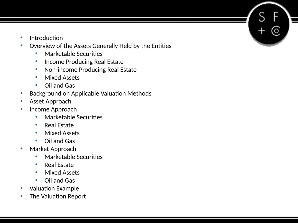 Valuation of the Family LLC and Family Limited - slide 2 of 34