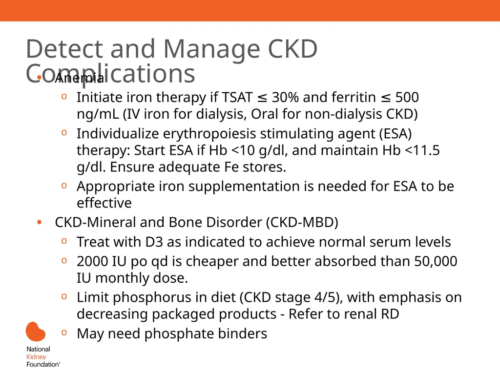 A Primary Care Approach to CKD Management Learning - slide 26 of 43