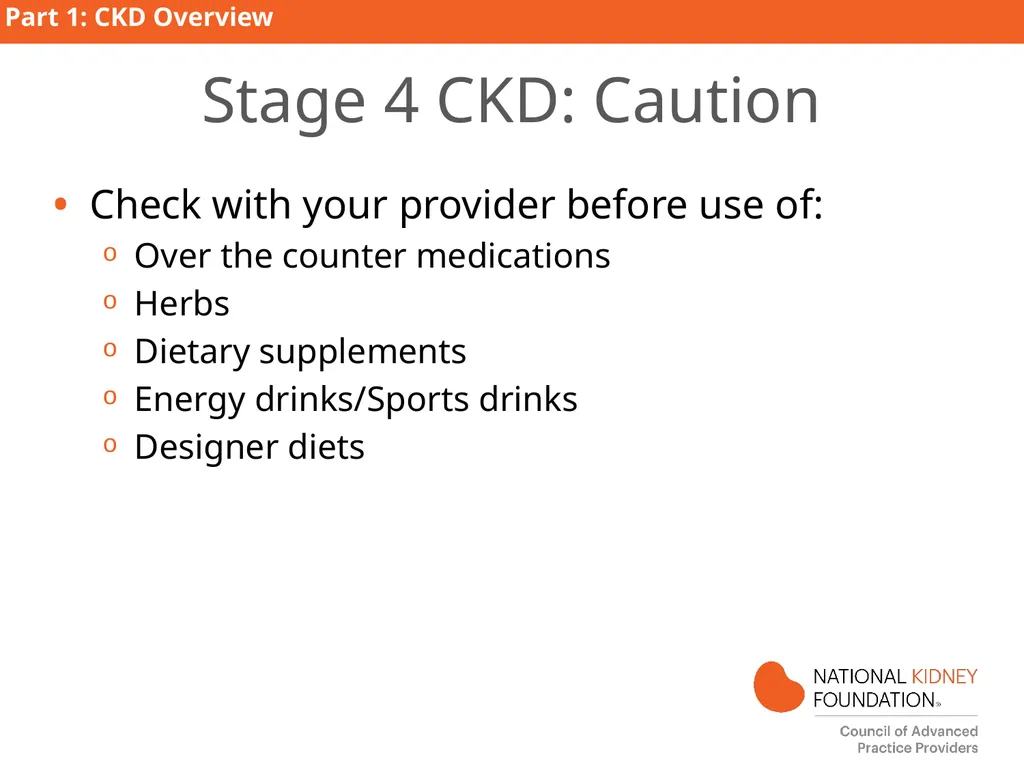 Kidney Disease Education PART 1: CKD Overview - slide 16 of 27