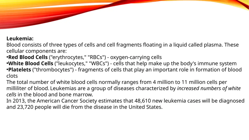 LYMPHOMA & LEUKEMIA a closer look SEER - slide 6 of 37