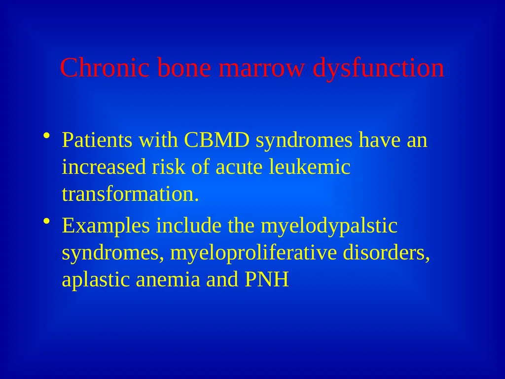 Leukemia Dr. Versha Prasad Introduction to - slide 9 of 15