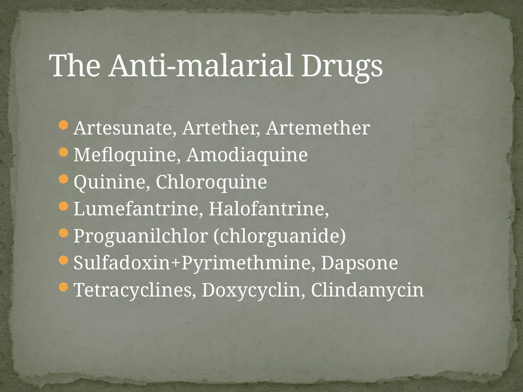 Malaria mosquito-borne infectious disease caused - slide 13 of 36