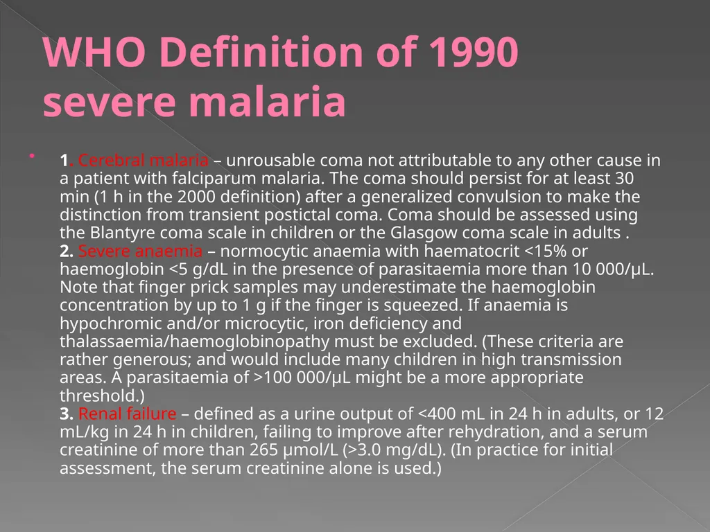 MALARIA By TARIK ZAHER Assistant Professor of - slide 23 of 46