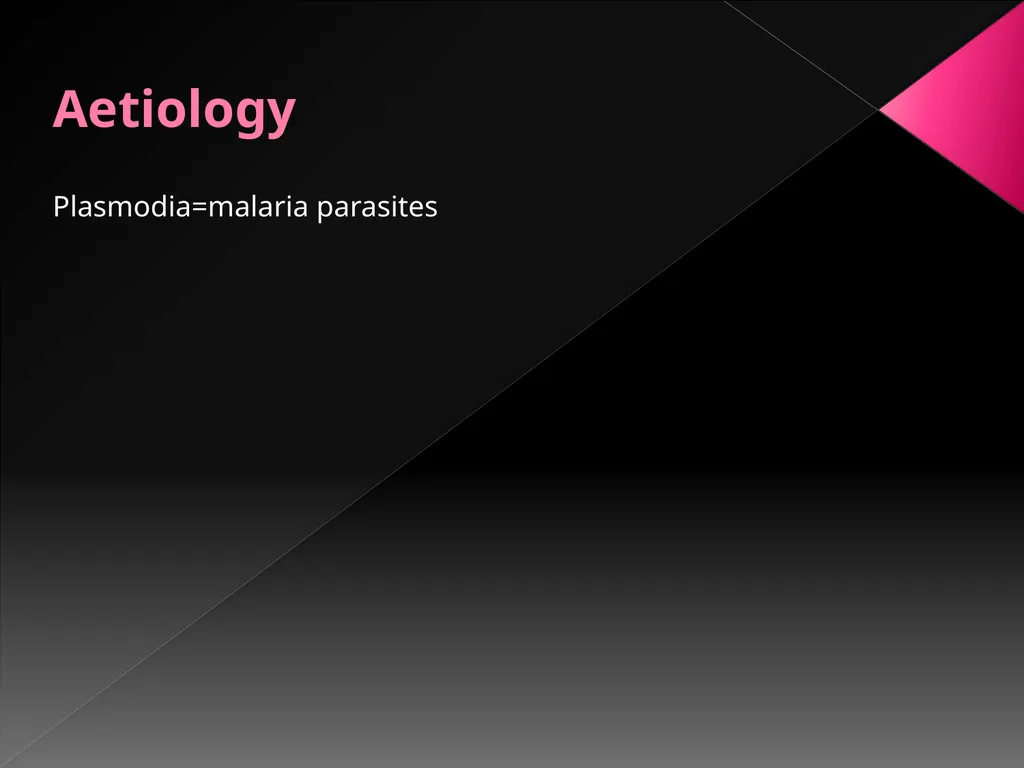 MALARIA By TARIK ZAHER Assistant Professor of - slide 5 of 46
