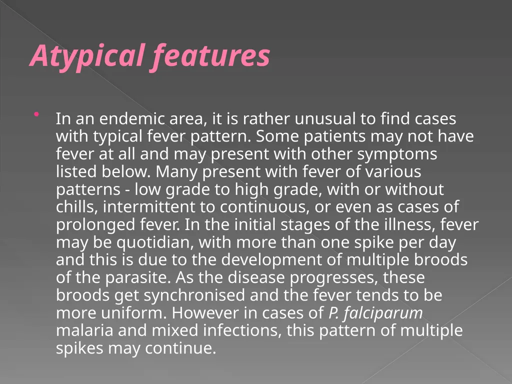 MALARIA By TARIK ZAHER Assistant Professor of - slide 20 of 46