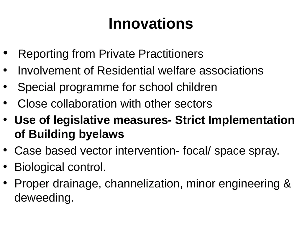 Innovations towards Malaria Elimination In Navi - slide 17 of 21