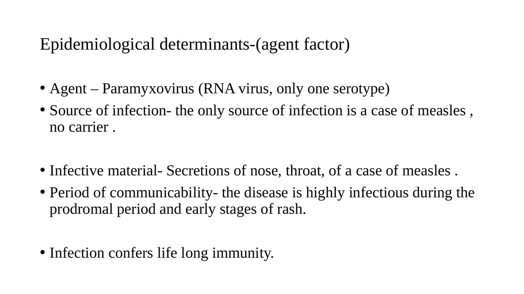 Measles epidemiology and prevention Dr. Piyush - slide 3 of 14