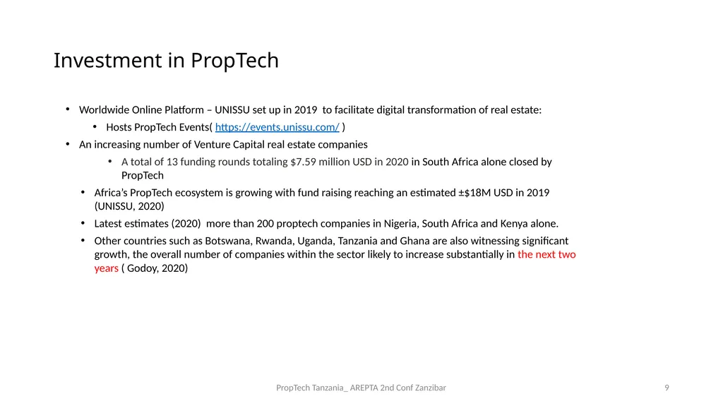 PropTech Tanzania: A Catalyst to Real Estate - slide 9 of 25