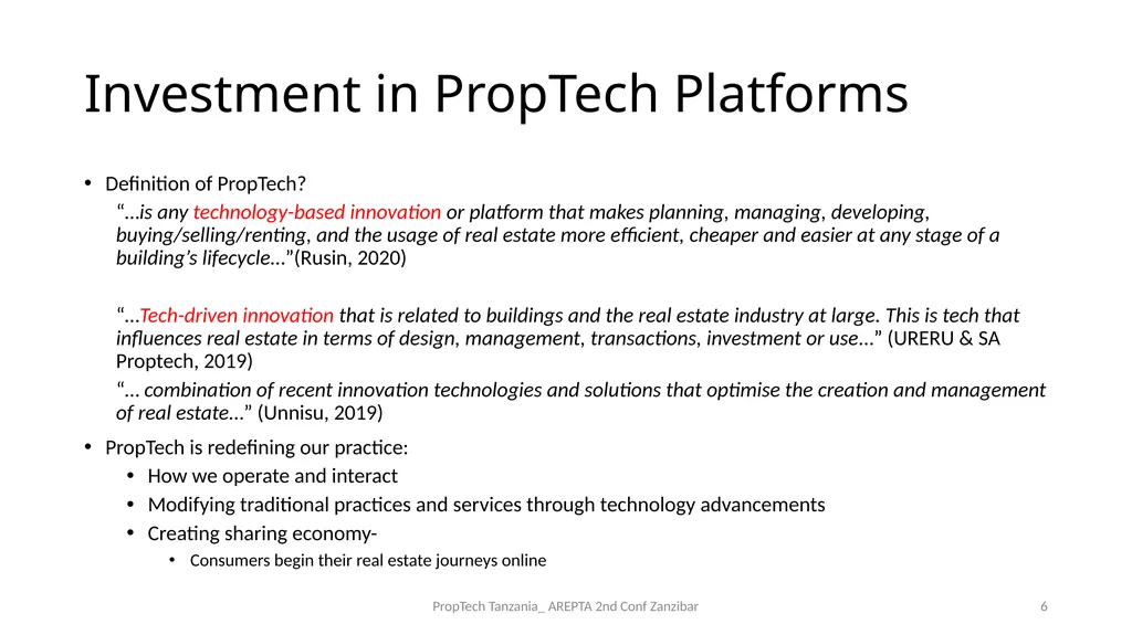 PropTech Tanzania: A Catalyst to Real Estate - slide 6 of 25