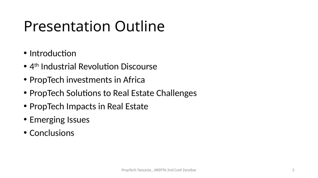 PropTech Tanzania: A Catalyst to Real Estate - slide 2 of 25