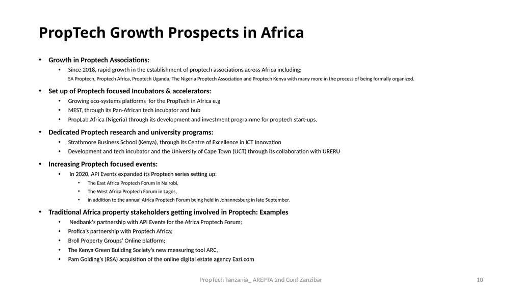 PropTech Tanzania: A Catalyst to Real Estate - slide 10 of 25