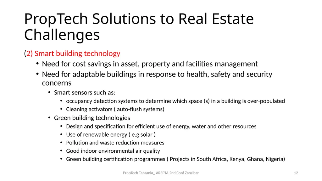 PropTech Tanzania: A Catalyst to Real Estate - slide 12 of 25