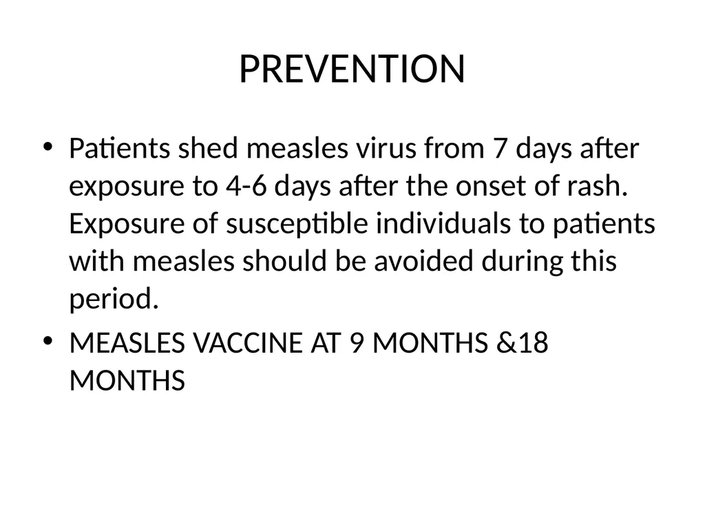 MEASLES DR JAYAPRAKASH.K.P ASSO. PROF.PEDIATRICS - slide 18 of 20