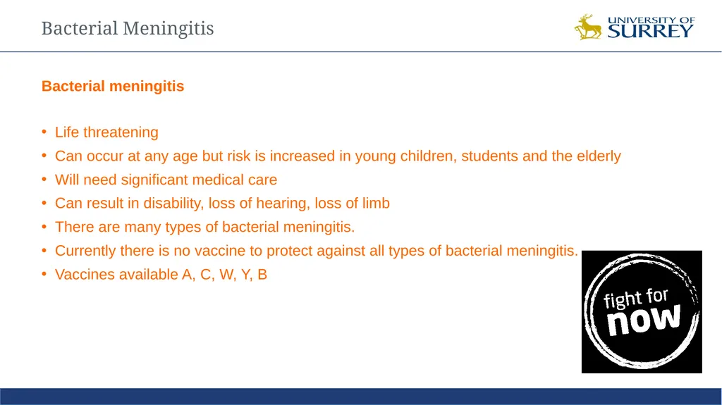 Meningitis Awareness Training Laura Smythson - slide 4 of 10
