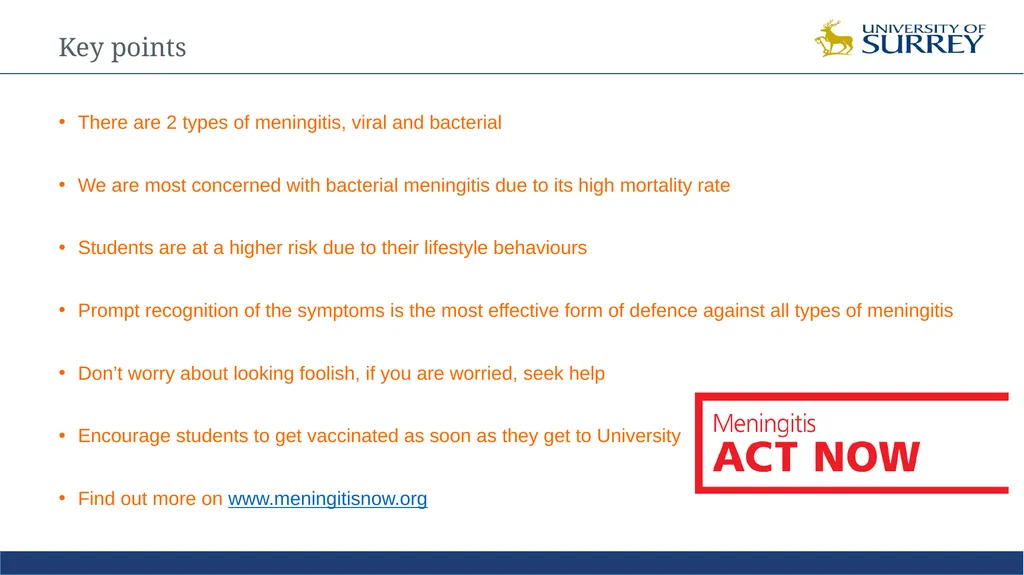 Meningitis Awareness Training Laura Smythson - slide 10 of 10
