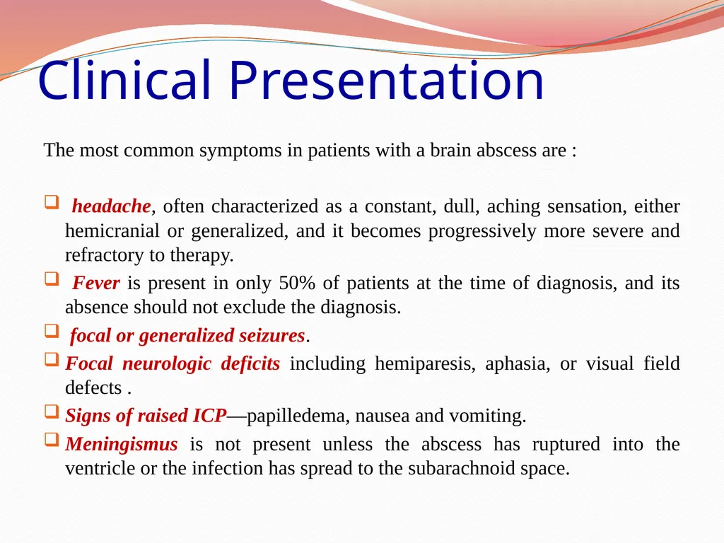 Acute Bacterial Meningitis Bacterial meningitis is - slide 46 of 50