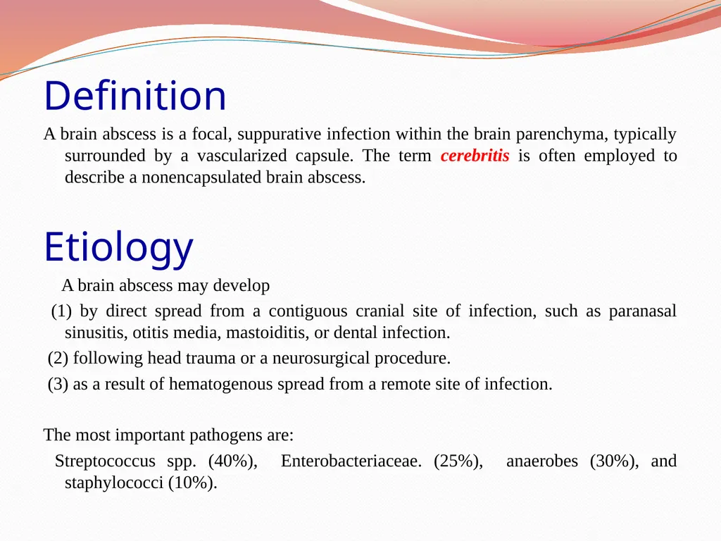 Acute Bacterial Meningitis Bacterial meningitis is - slide 45 of 50