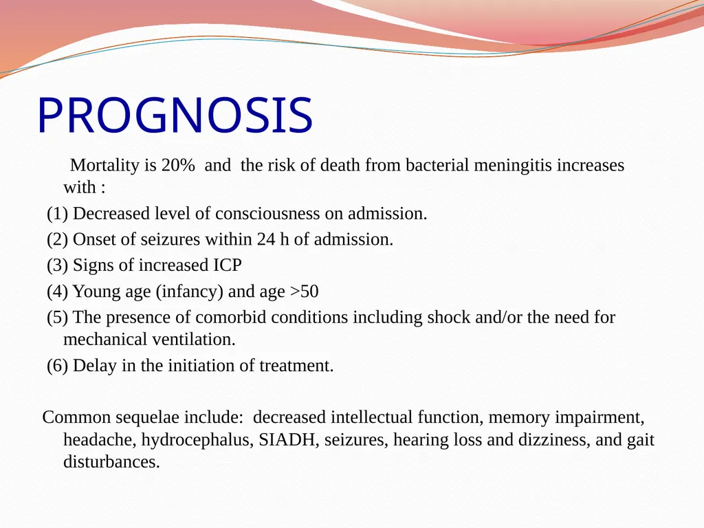 Acute Bacterial Meningitis Bacterial meningitis is - slide 19 of 50