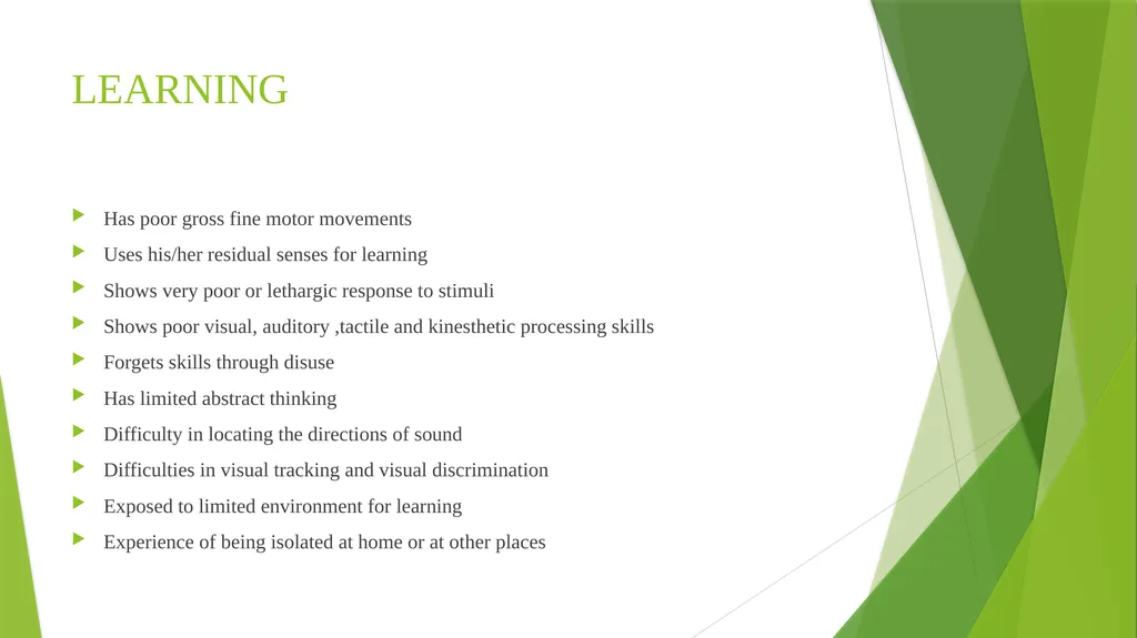 MULTIPLE DISABILITY P . KAMARAJ, Faculty , NIEPMD, - slide 16 of 35