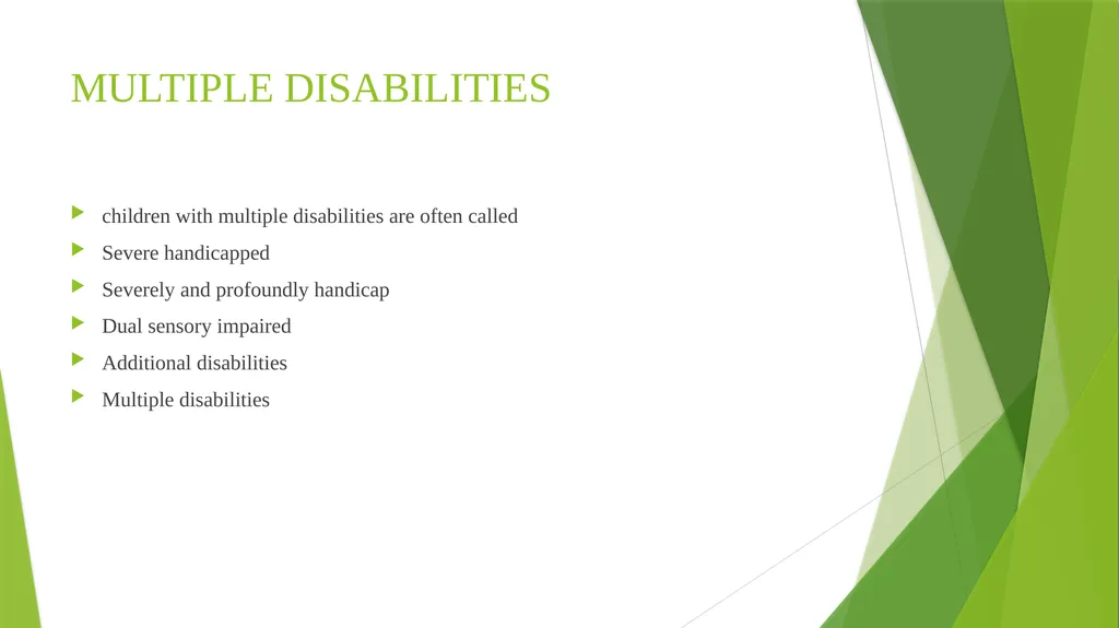 MULTIPLE DISABILITY P . KAMARAJ, Faculty , NIEPMD, - slide 3 of 35