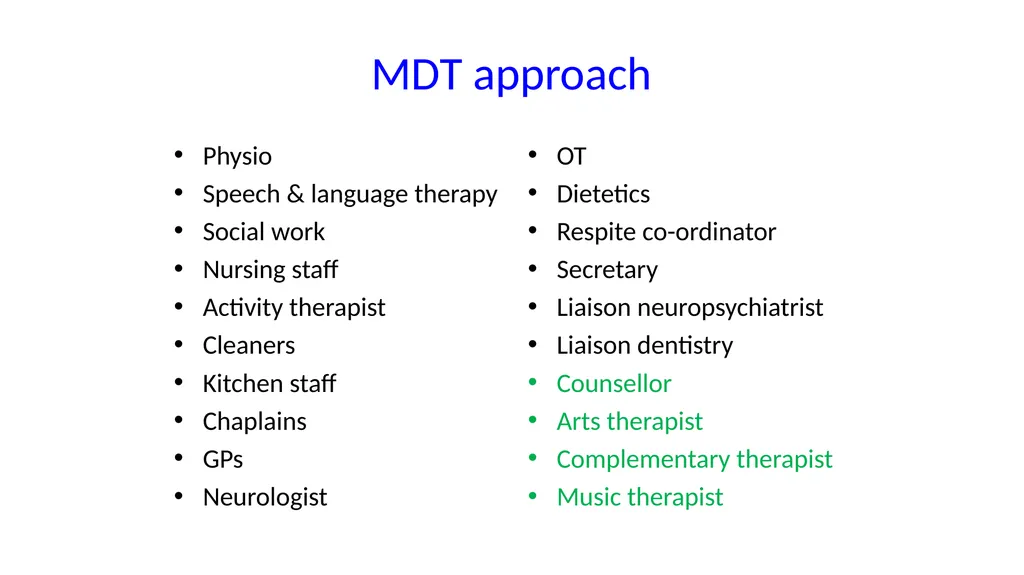 A palliative approach to multiple sclerosis: - slide 49 of 69