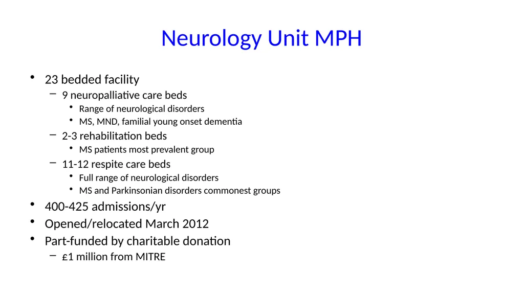A palliative approach to multiple sclerosis: - slide 46 of 69