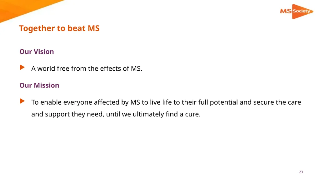 A palliative approach to multiple sclerosis: - slide 23 of 69