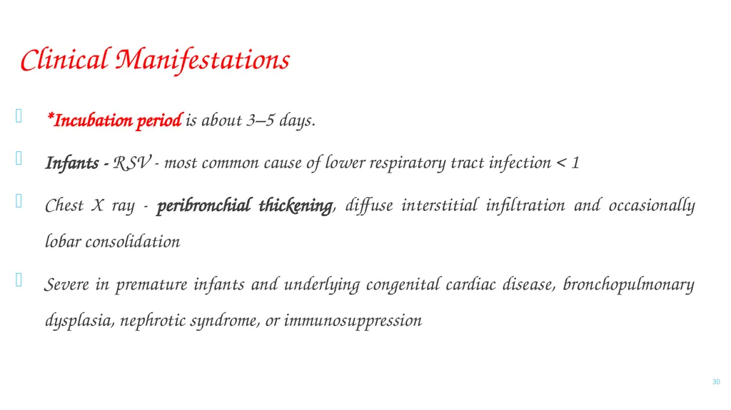 PARAMYXOVIRIDAE INFECTIONS 1 PARAMYXOVIRIDAE - slide 30 of 51